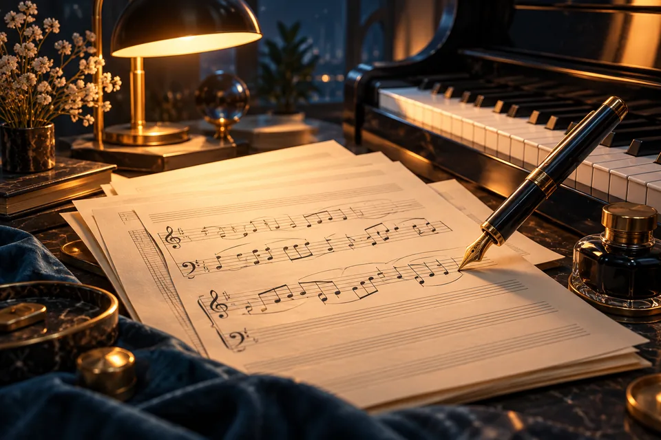 ภาพประกอบรับทำโน้ตเพลงตามสั่ง